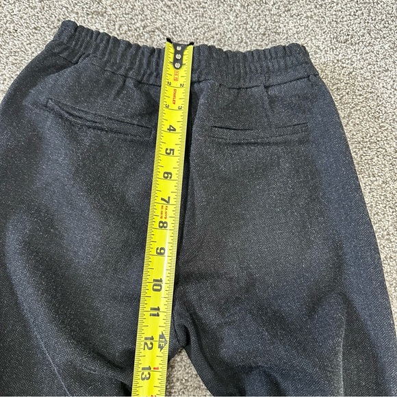 Miu Miu Herringbone Wool Blend Pull On Pants Grey Size Small - Picture 9 of 15